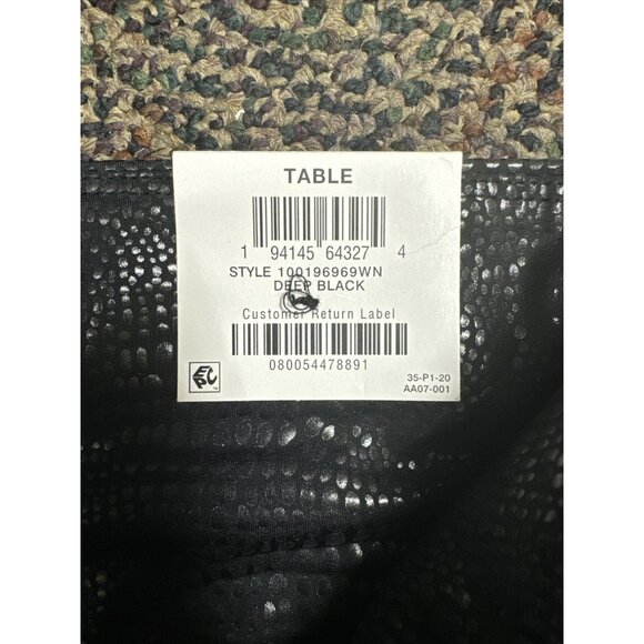 ID Ideology Plus Size Metallic Animal-Print Leggings - Deep Black - Size: 1X - Picture 5 of 6